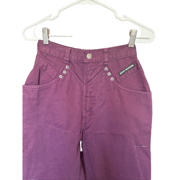 Vintage Rocky Mountain Jeans Purple 28 / 7 High Rise Western - Picture 2 of 7
